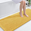 Picture of OLANLY Bathroom Rugs 59x24, Extra Soft Absorbent Chenille Bath Rugs, Rubber Backing Quick Dry, Machine Washable Bath Mats for Bathroom Floor, Tub and Shower, Home Decor Accessories, Yellow