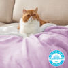 Picture of Bedsure Sherpa Fleece King Size Blanket for Bed - Thick and Warm for Winter, Soft and Fuzzy Large Blanket King Size, Lilac, 108x90 Inches