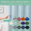 Picture of Mrs Awesome Light Blue Shower Curtain Liner with 3 Magnets, 72x72 Premium Flexible Sturdy Plastic Shower Curtain for Bathroom Lightweight & Waterproof, Light Blue