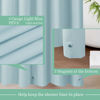 Picture of Mrs Awesome Light Blue Shower Curtain Liner with 3 Magnets, 72x72 Premium Flexible Sturdy Plastic Shower Curtain for Bathroom Lightweight & Waterproof, Light Blue