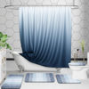 Picture of OLANLY Luxury Toilet Rugs U-Shaped 24x20, Extra Soft and Absorbent Microfiber Bathroom Rugs, Non-Slip Plush Shaggy Bath Mat, Machine Wash Dry, Contour Bathroom Mats for Toilet Base, Blue