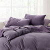Picture of Bedsure California King Sheet Sets - Soft Sheets for California King Size Bed, 4 Pieces Hotel Luxury Dusty Purple Sheets Cal King, Easy Care Polyester Microfiber Cooling Bed Sheet Set
