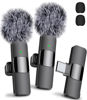 Picture of Mini Mic Pro 2 Pack Type C Mini Wireless Lavalier Microphone for iPhone 15/16, iOS and Android Devices - Noise Reduction Lapel Mic for Recording, Clip on Mic, Omni Lav Mic for Video Recording