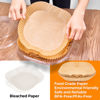 Picture of Air Fryer Paper Liners Disposable: 100PCS Non-Stick Air Fryer Parchment Paper, Food Grade Baking Paper for Baking Roasting Microwave (6.5IN-Square)