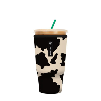 Picture of Sok It Java Sok Iced Coffee & Cold Soda Insulated Neoprene Cup Sleeve (Cow Print, XXLarge: 44-48oz)