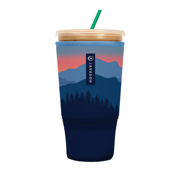 Picture of Sok It Java Sok Iced Coffee & Cold Soda Insulated Neoprene Cup Sleeve (Blue Ridge, XXLarge: 44-48oz)