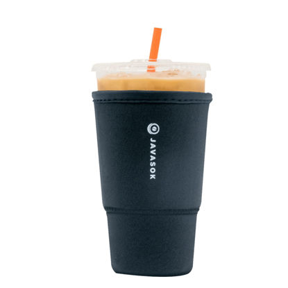 Picture of Sok It Java Sok Iced Coffee & Cold Soda Insulated Neoprene Cup Sleeve (Black, Large: 30-32oz)
