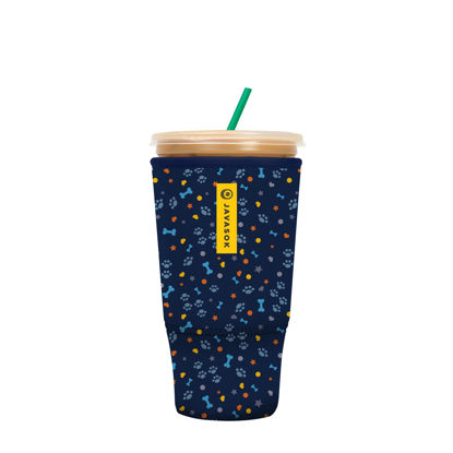 Picture of Sok It Java Sok Iced Coffee & Cold Soda Insulated Neoprene Cup Sleeve (Paws and Bones, XXLarge: 44-48oz)