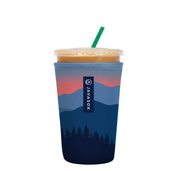Picture of Sok It Java Sok Iced Coffee & Cold Soda Insulated Neoprene Cup Sleeve (Blue Ridge, Medium: 22-28oz)