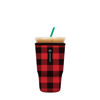 Picture of Sok It Java Sok Iced Coffee & Cold Soda Insulated Neoprene Cup Sleeve (Buffalo Check, XLarge: 38-42oz)