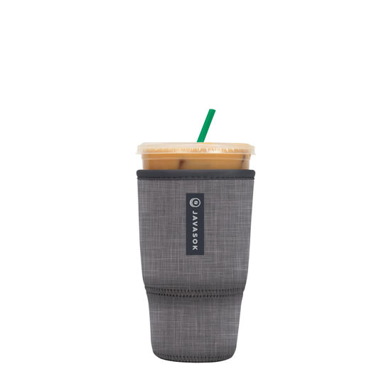 Picture of Sok It Java Sok Iced Coffee & Cold Soda Insulated Neoprene Cup Sleeve (Anthracite, Large: 30-32oz)