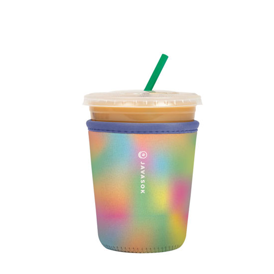 Picture of Sok It Java Sok Iced Coffee & Cold Soda Insulated Neoprene Cup Sleeve (Dreaming in Color, Small: 16-20oz)