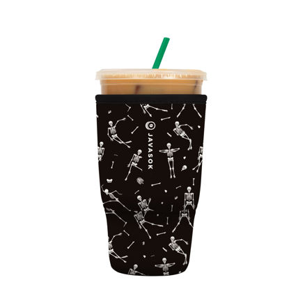 Picture of Sok It Java Sok Iced Coffee & Cold Soda Insulated Neoprene Cup Sleeve (Haunted Hustle, Large: 30-32oz)