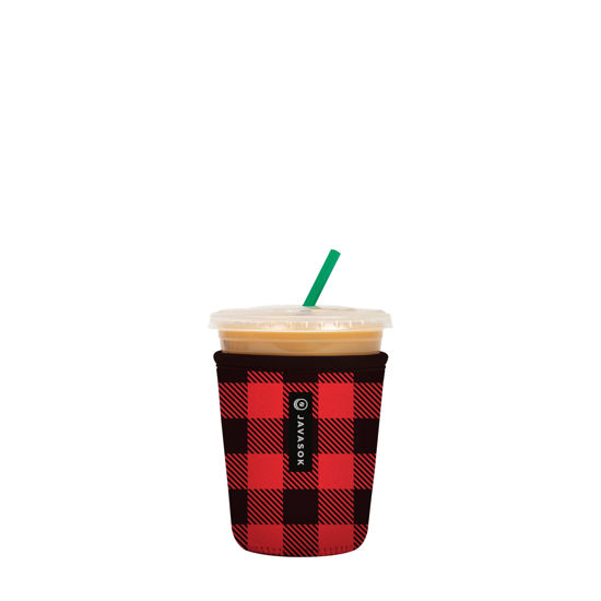 Picture of Sok It Java Sok Iced Coffee & Cold Soda Insulated Neoprene Cup Sleeve (Buffalo Check, Small: 16-20oz)