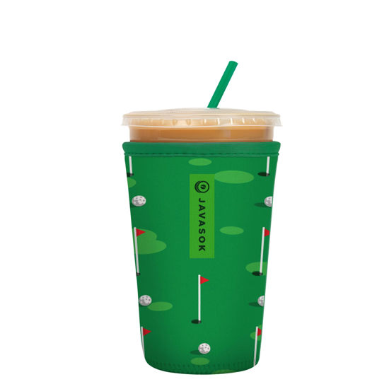 Picture of Sok It Java Sok Iced Coffee & Cold Soda Insulated Neoprene Cup Sleeve (Puttin' Around, Medium: 22-28oz)
