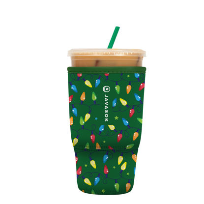 Picture of Sok It Java Sok Iced Coffee & Cold Soda Insulated Neoprene Cup Sleeve (Get Lit, Large: 30-32oz)
