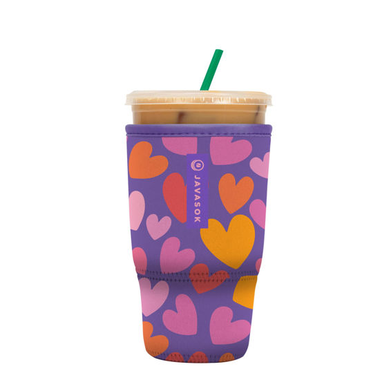Picture of Sok It Java Sok Iced Coffee & Cold Soda Insulated Neoprene Cup Sleeve (Hearty Hues, Large: 30-32oz)