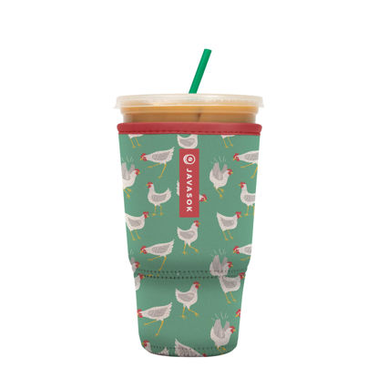 Picture of Sok It Java Sok Iced Coffee & Cold Soda Insulated Neoprene Cup Sleeve (Flew The Coop, XLarge: 38-42oz)