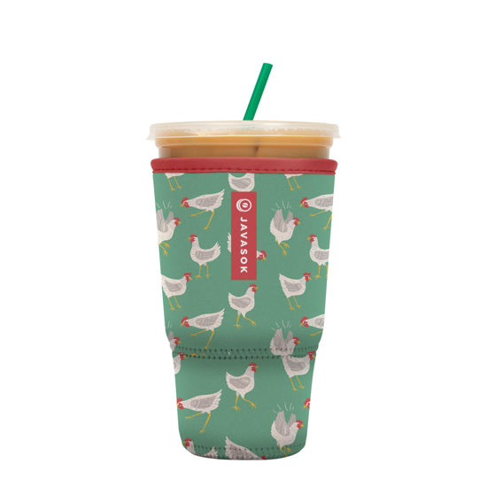 Picture of Sok It Java Sok Iced Coffee & Cold Soda Insulated Neoprene Cup Sleeve (Flew The Coop, XLarge: 38-42oz)