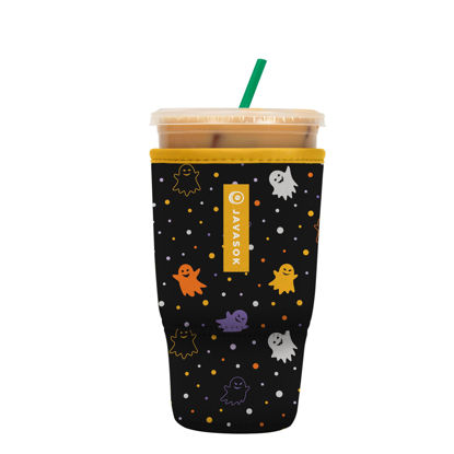 Picture of Sok It Java Sok Iced Coffee & Cold Soda Insulated Neoprene Cup Sleeve (Ghost Party, Large: 30-32oz)