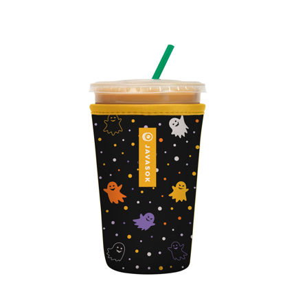 Picture of Sok It Java Sok Iced Coffee & Cold Soda Insulated Neoprene Cup Sleeve (Ghost Party, Medium: 22-28oz)