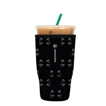 Picture of Sok It Java Sok Iced Coffee & Cold Soda Insulated Neoprene Cup Sleeve (Mystical Meows, Large: 30-32oz)