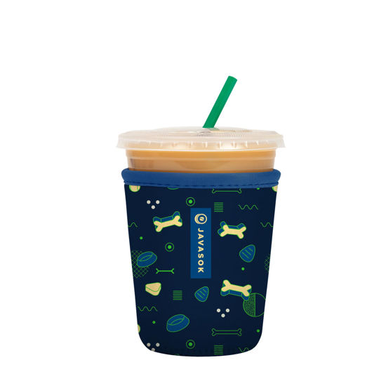 Picture of Sok It Java Sok Iced Coffee & Cold Soda Insulated Neoprene Cup Sleeve (Bone Appetit, Small: 16-20oz)