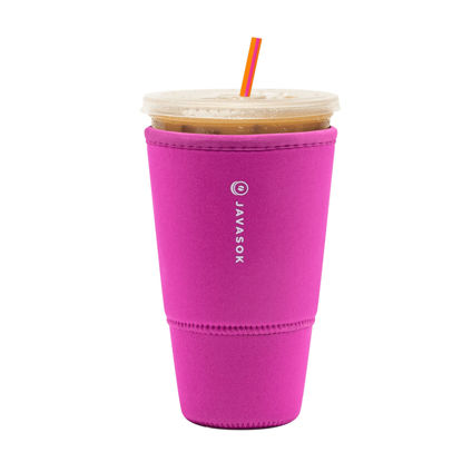 Picture of Sok It Java Sok Iced Coffee & Cold Soda Insulated Neoprene Cup Sleeve (Bright Pink, XLarge: 38-42oz)
