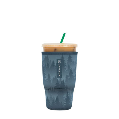 Picture of Sok It Java Sok Iced Coffee & Cold Soda Insulated Neoprene Cup Sleeve (Foggy Woods, Large: 30-32oz)