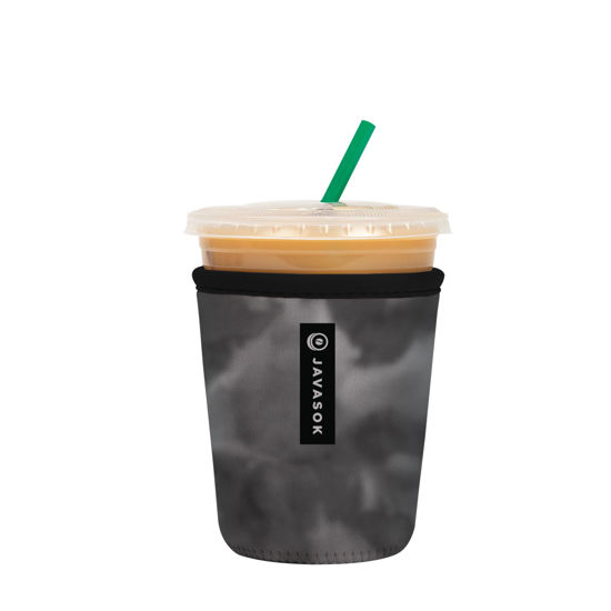 Picture of Sok It Java Sok Iced Coffee & Cold Soda Insulated Neoprene Cup Sleeve (Shades of Gray, Small: 16-20oz)