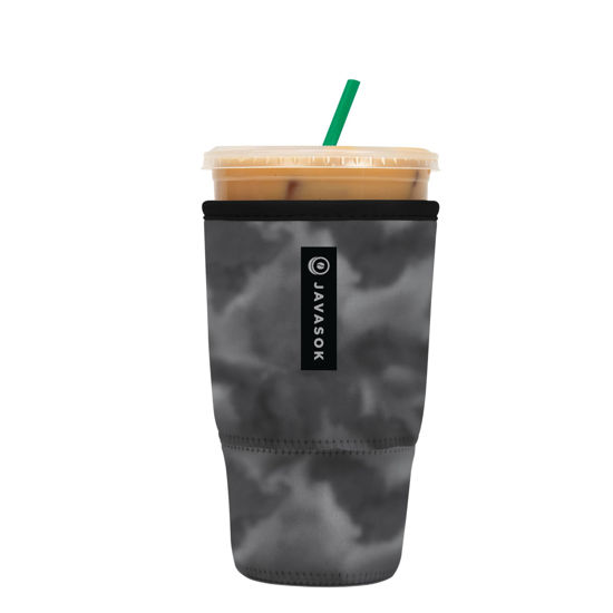 Picture of Sok It Java Sok Iced Coffee & Cold Soda Insulated Neoprene Cup Sleeve (Shades of Gray, Large: 30-32oz)