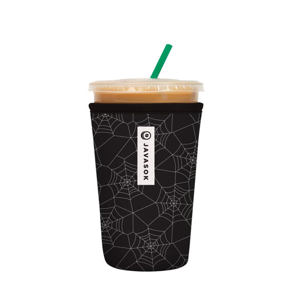 Picture of Sok It Java Sok Iced Coffee & Cold Soda Insulated Neoprene Cup Sleeve (Spidey Sense, Medium: 22-28oz)