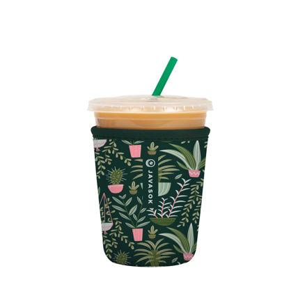 Picture of Sok It Java Sok Iced Coffee & Cold Soda Insulated Neoprene Cup Sleeve (Green Living, Small: 16-20oz)