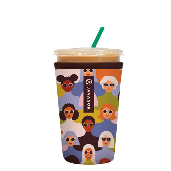 Picture of Sok It Java Sok Iced Coffee & Cold Soda Insulated Neoprene Cup Sleeve (Femme Force, Medium: 22-28oz)