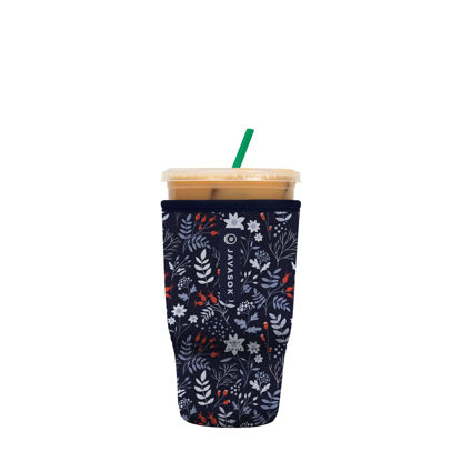 Picture of Sok It Java Sok Iced Coffee & Cold Soda Insulated Neoprene Cup Sleeve (Winter Floral, Large: 30-32oz)