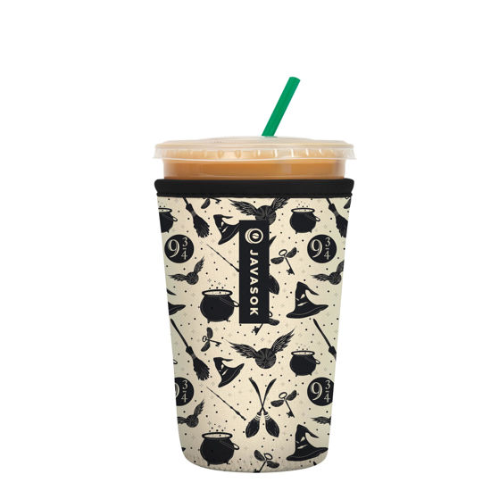 Picture of Sok It Java Sok Iced Coffee & Cold Soda Insulated Neoprene Cup Sleeve (Wizard's Walk, Medium: 22-28oz)