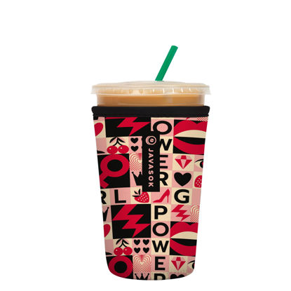 Picture of Sok It Java Sok Iced Coffee & Cold Soda Insulated Neoprene Cup Sleeve (Girl Power, Medium: 22-28oz)