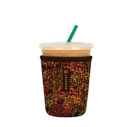 Picture of Sok It Java Sok Iced Coffee & Cold Soda Insulated Neoprene Cup Sleeve (Enchanted Autumn, Small: 16-20oz)