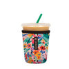 Picture of Sok It Java Sok Iced Coffee & Cold Soda Insulated Neoprene Cup Sleeve (Abstract Floral, Small: 16-20oz)