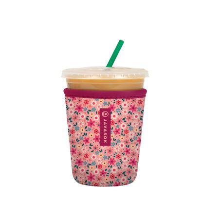 Picture of Sok It Java Sok Iced Coffee & Cold Soda Insulated Neoprene Cup Sleeve (Spring Bouquet, Small: 16-20oz)