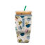 Picture of Sok It Java Sok Iced Coffee & Cold Soda Insulated Neoprene Cup Sleeve (Botanical Teacups, Large: 30-32oz)