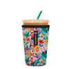 Picture of Sok It Java Sok Iced Coffee & Cold Soda Insulated Neoprene Cup Sleeve (Abstract Floral, Medium: 22-28oz)