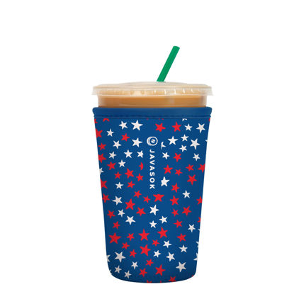 Picture of Sok It Java Sok Iced Coffee & Cold Soda Insulated Neoprene Cup Sleeve (Starry Splendor, Medium: 22-28oz)