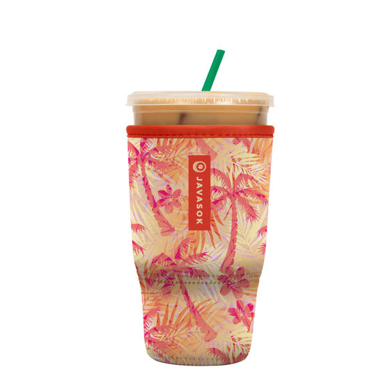 Picture of Sok It Java Sok Iced Coffee & Cold Soda Insulated Neoprene Cup Sleeve (Tropical Dream, Large: 30-32oz)