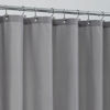 Picture of ALYVIA SPRING Long Fabric Shower Curtain Liner Waterproof - 72" x 74", Soft & Lightweight Longer Shower Curtain with 3 Magnets, Machine Washable - 72x74, Grey