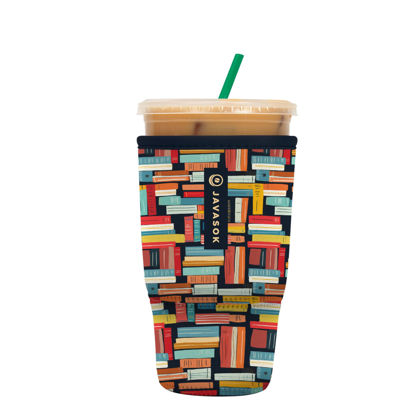 Picture of Sok It Java Sok Iced Coffee & Cold Soda Insulated Neoprene Cup Sleeve (Well Read, Large: 30-32oz)