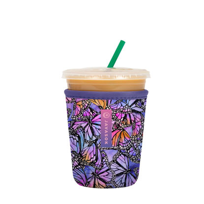 Picture of Sok It Java Sok Iced Coffee & Cold Soda Insulated Neoprene Cup Sleeve (Butterfly Galaxy, Small: 16-20oz)