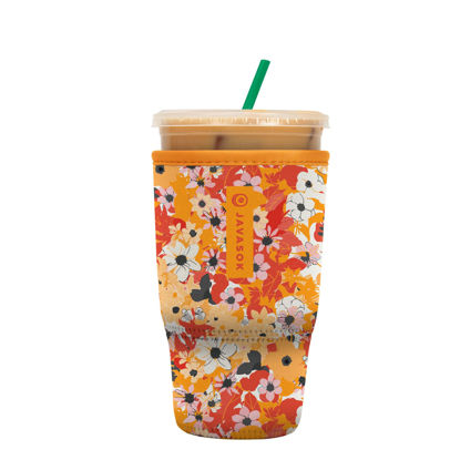 Picture of Sok It Java Sok Iced Coffee & Cold Soda Insulated Neoprene Cup Sleeve (Sunkissed Garden, Large: 30-32oz)