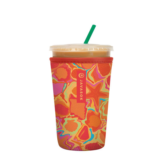 Picture of Sok It Java Sok Iced Coffee & Cold Soda Insulated Neoprene Cup Sleeve (Seaside Escape, Medium: 22-28oz)
