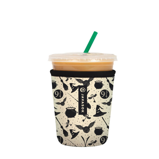 Picture of Sok It Java Sok Iced Coffee & Cold Soda Insulated Neoprene Cup Sleeve (Wizard's Walk, Small: 16-20oz)